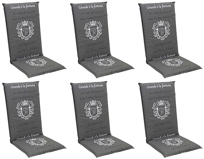 Doppler 6 x 8 cm Luxus Hochlehner Auflage 8609', anthrazit mit Schrift und Wappen, Made IN Europe