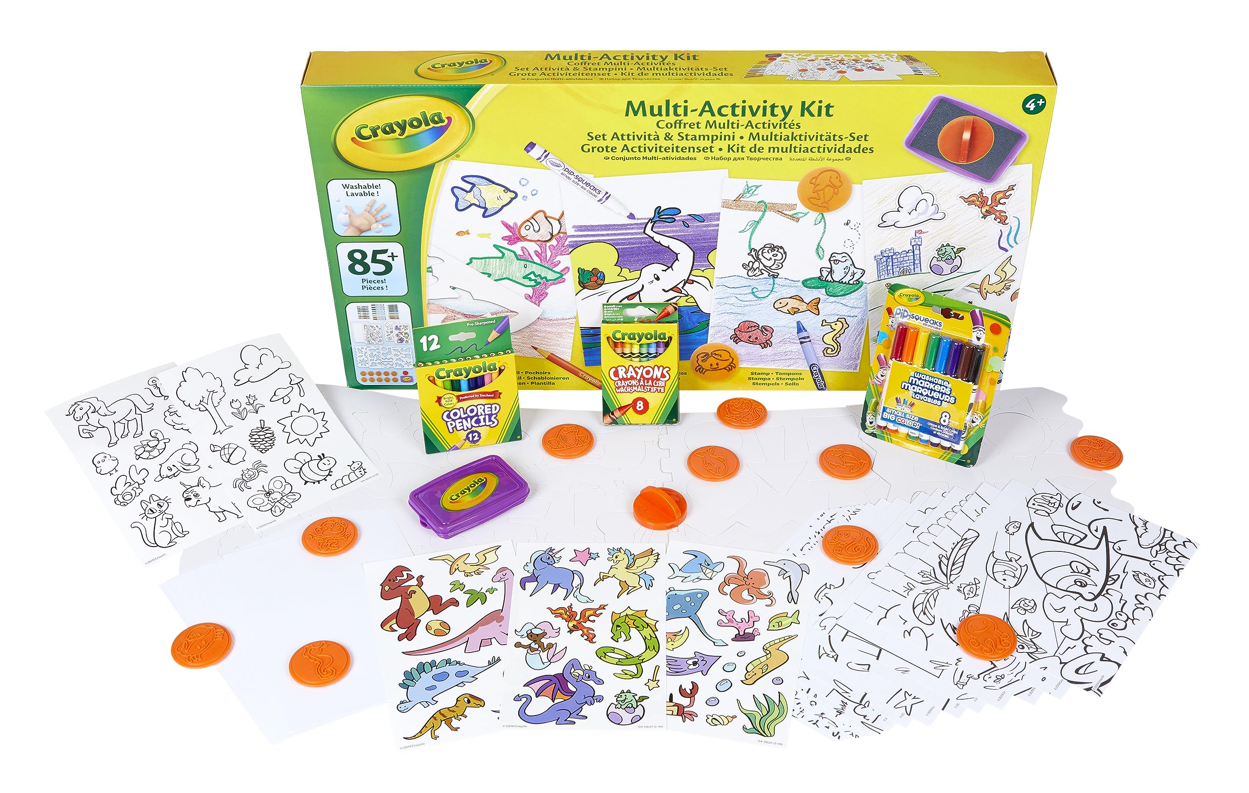 CRAYOLA - Multi-activity set - Creative leisure - Activity kits - from 4 years old - Coloring and drawing game