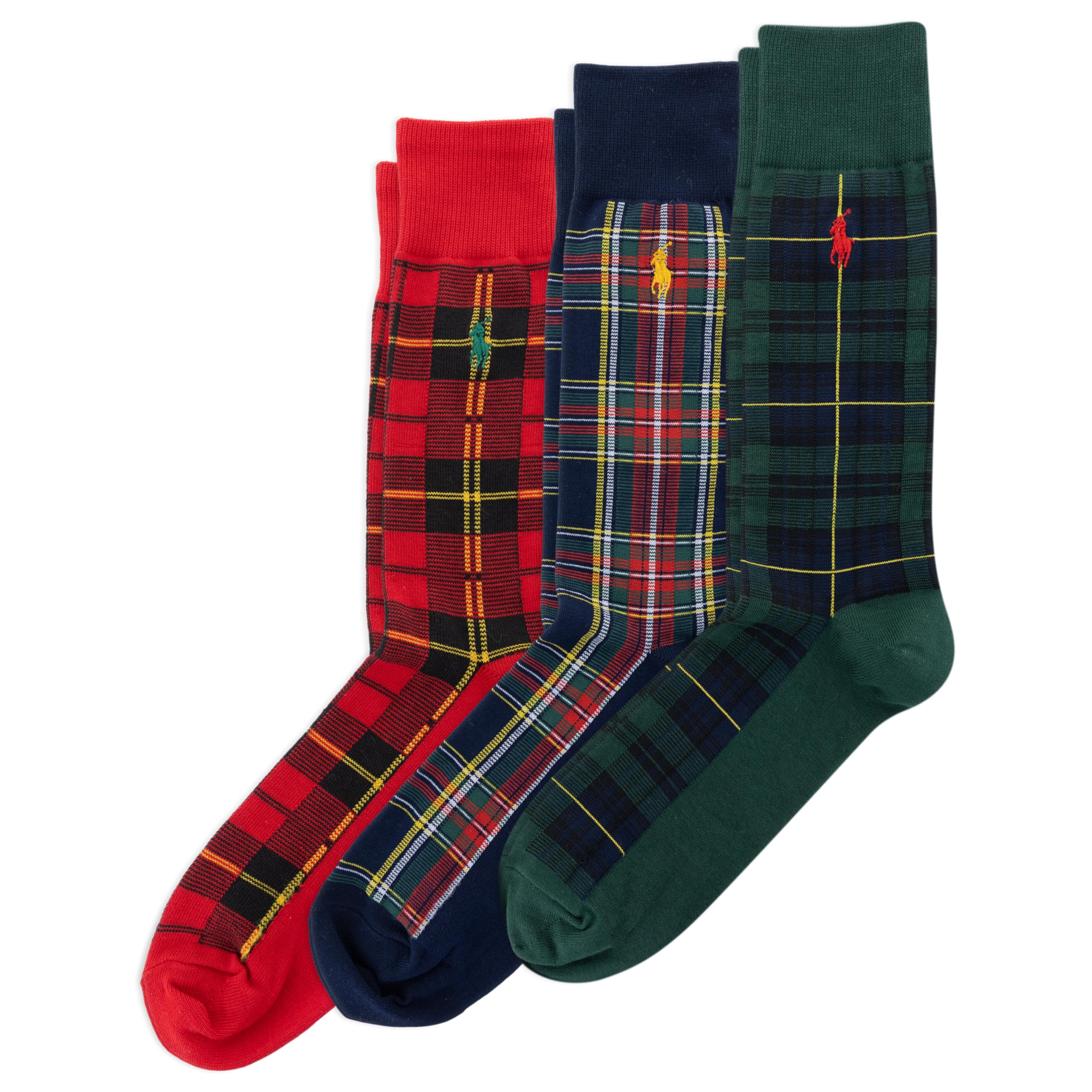 Polo Ralph Lauren Men's Tartan Gift Box, 3 Pair Pack, Assorted, Men's 6-12.5 Image
