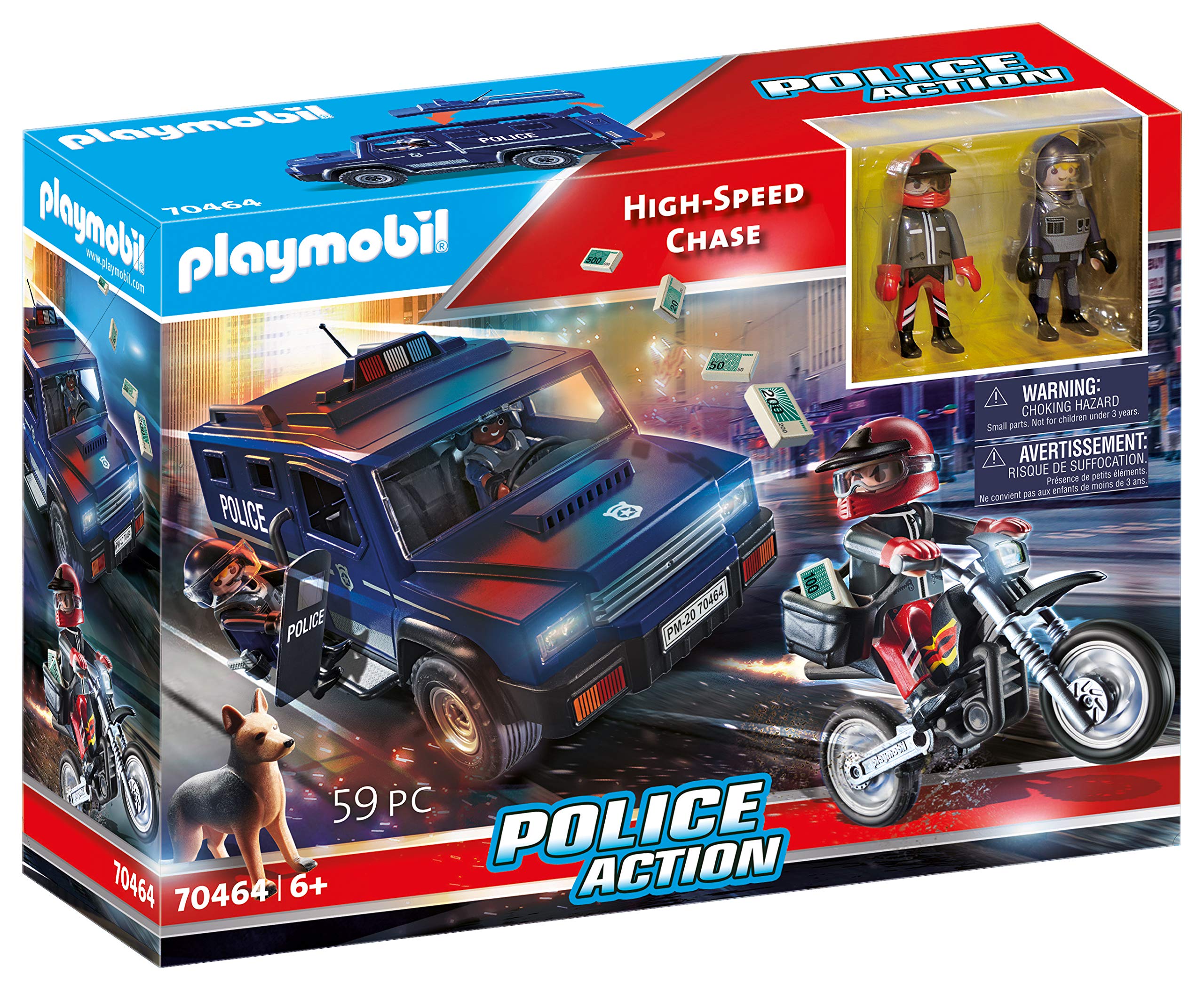 PLAYMOBIL 70464 High-Speed Police Tracking (Exclusive)