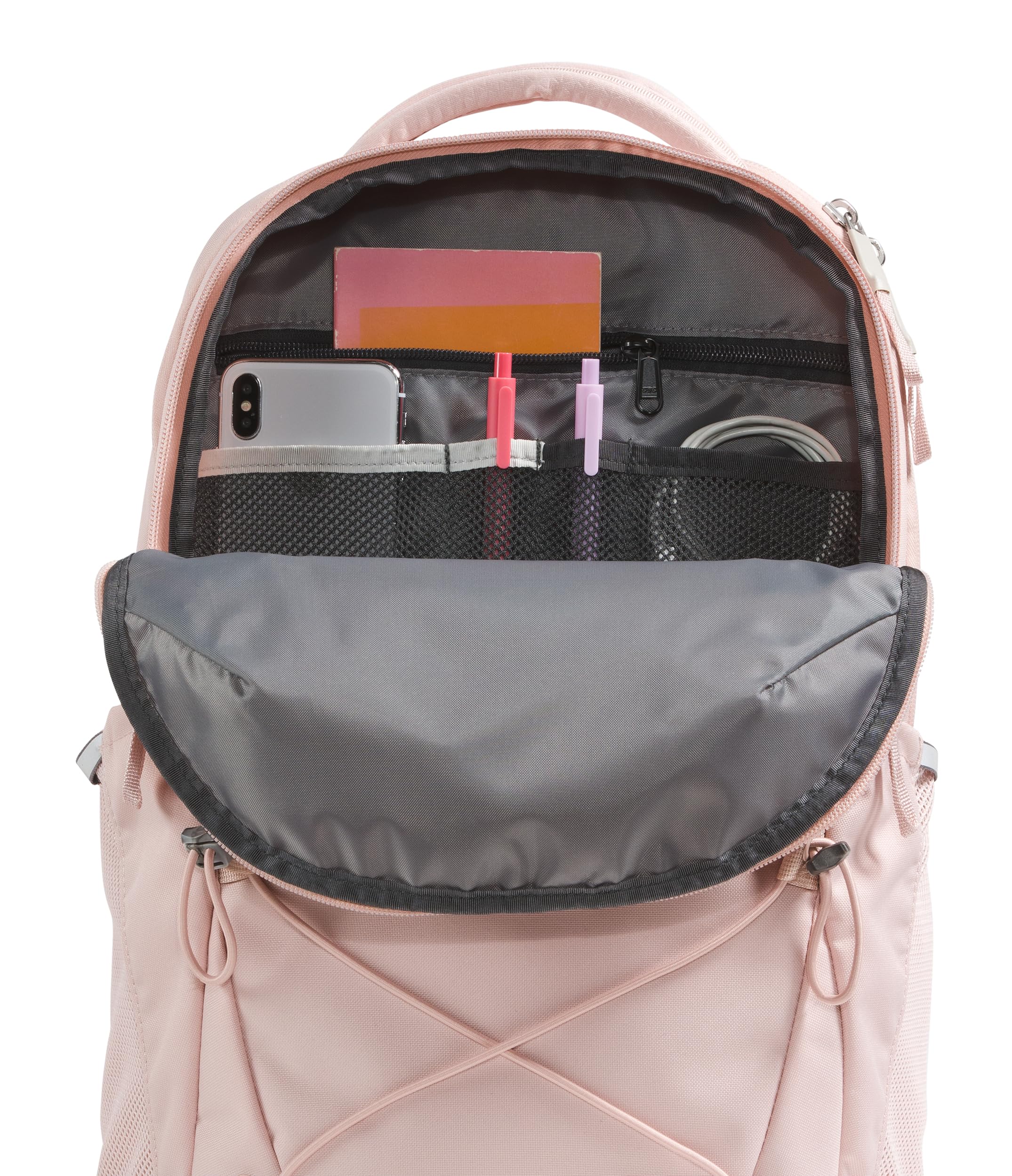 The North Face Women's Jester Everyday Laptop Backpack | Commuter Travel Bag with Laptop Sleeve, Water-Repellent Finish, Spacious Compartment, Pink Moss, One Size