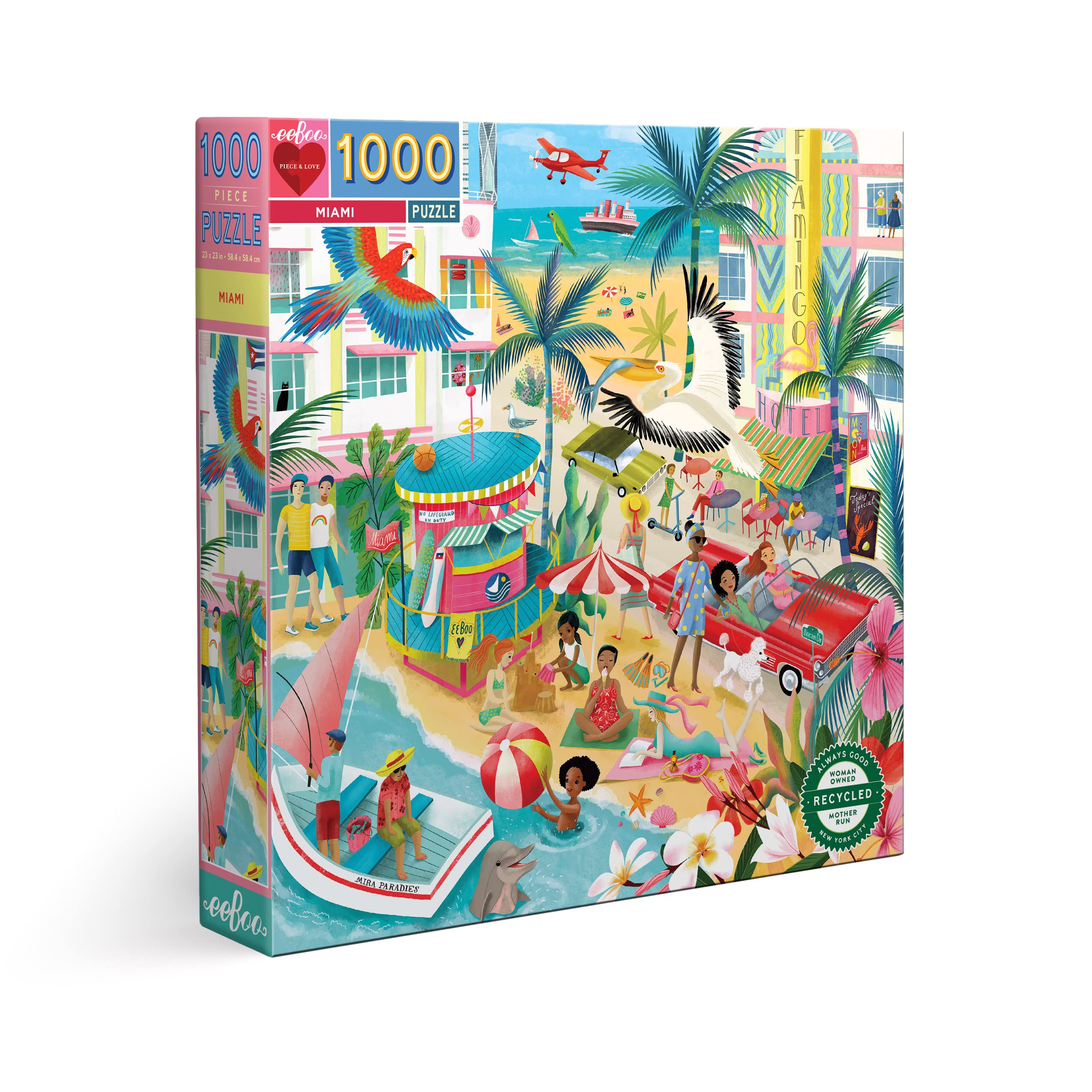 eeBoo Puzzle 1000 pièces : Miami