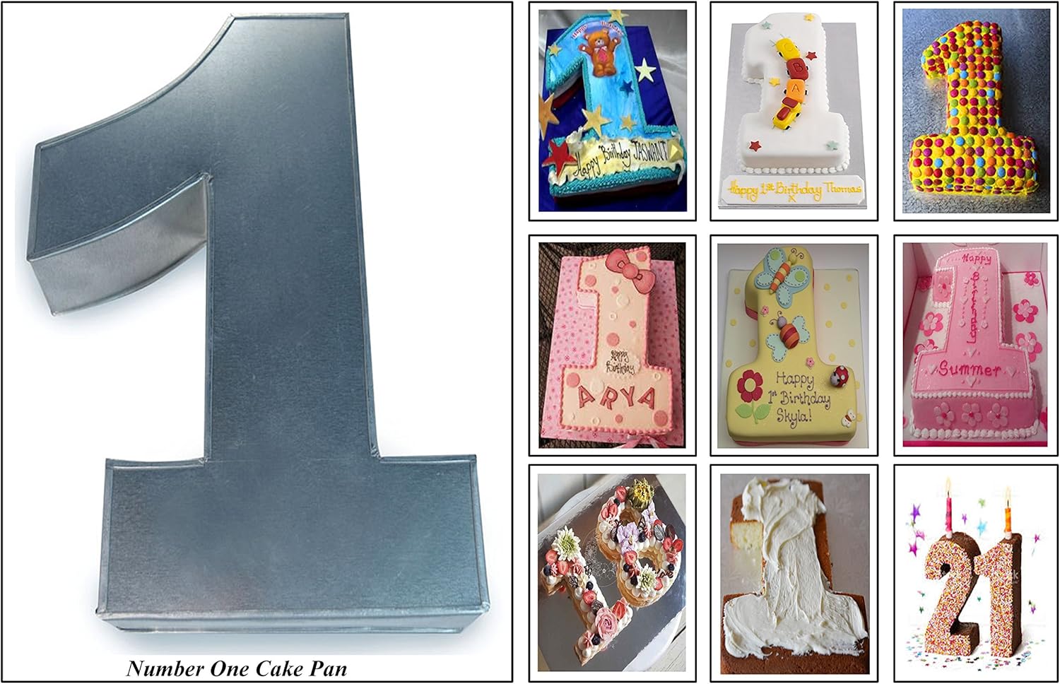 EUROTINS Zahlen-Kuchenform Nummer 8 - 25x20cm (10x8 Zoll), 6,3cm Tief, Für Geburtstage & Jubiläen