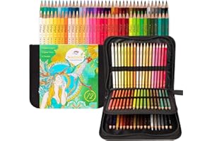 Colorya 72 Soft Core Premium Colored Pencils With Case - Imaginor Professional Coloruing Pencils for Adults Ideal for Colouring Books for Adults, Drawing, Sketching, Scrapbooking