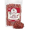 Chile De Arbol 1LB (16oz) - Dried Whole Red Chili Peppers, Premium All Natural Stemless, Resealable Bag. Use in Mexican, Chinese and Thai Dishes. Spicy Hot Heat Full of Flavor.…