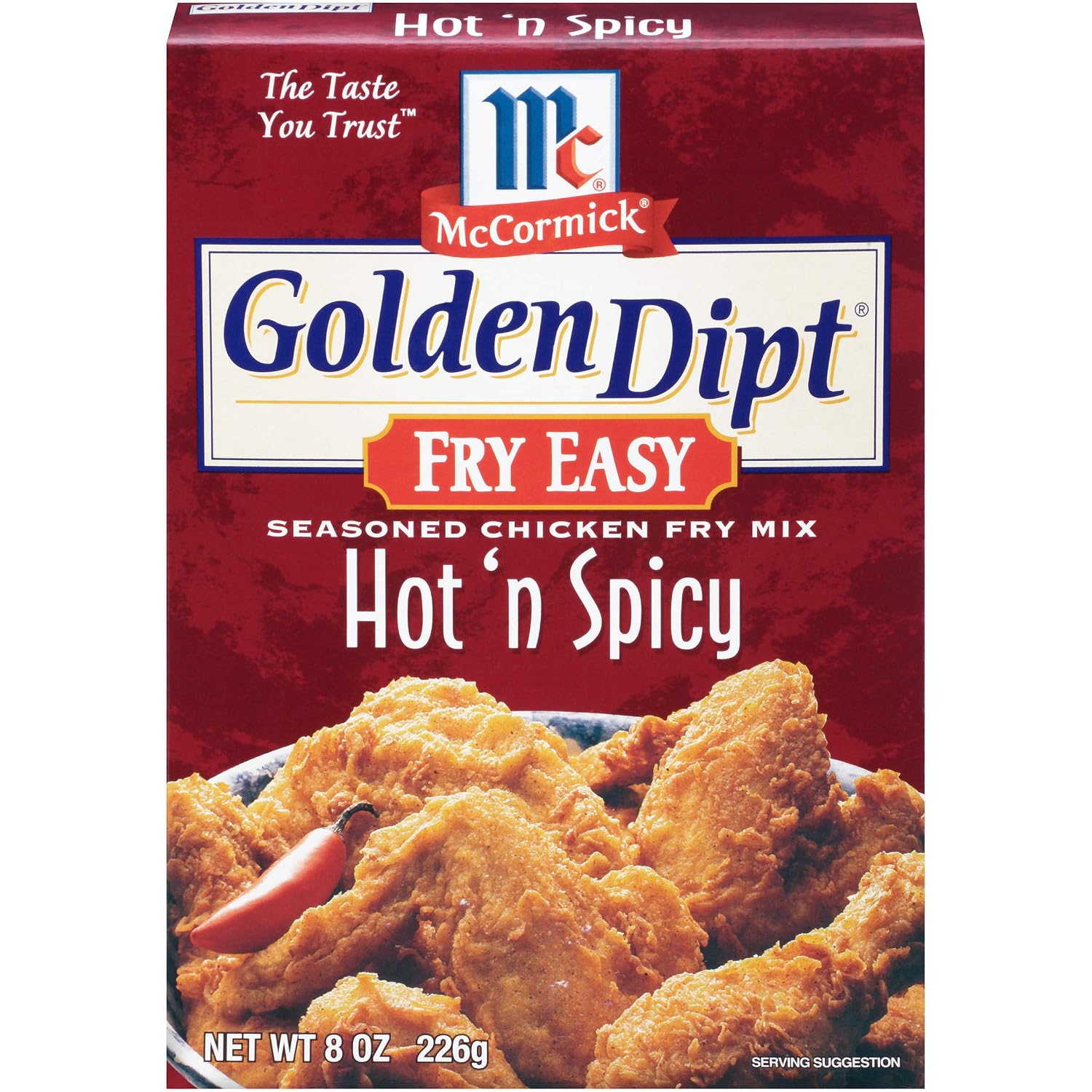 Mccormick Golden dipt, seasoned chicken fry Mix, Hot 'n spicy (041234731124)