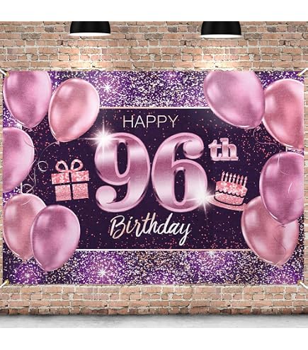 96. Geburtstag Set Für Frauen – Schärpe & Tiara Mit Strass, Geburtstags-Deko & Geschenk