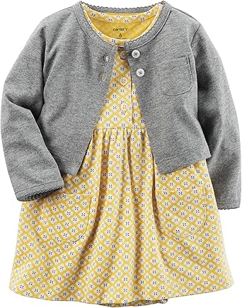 yellow dress cardigan