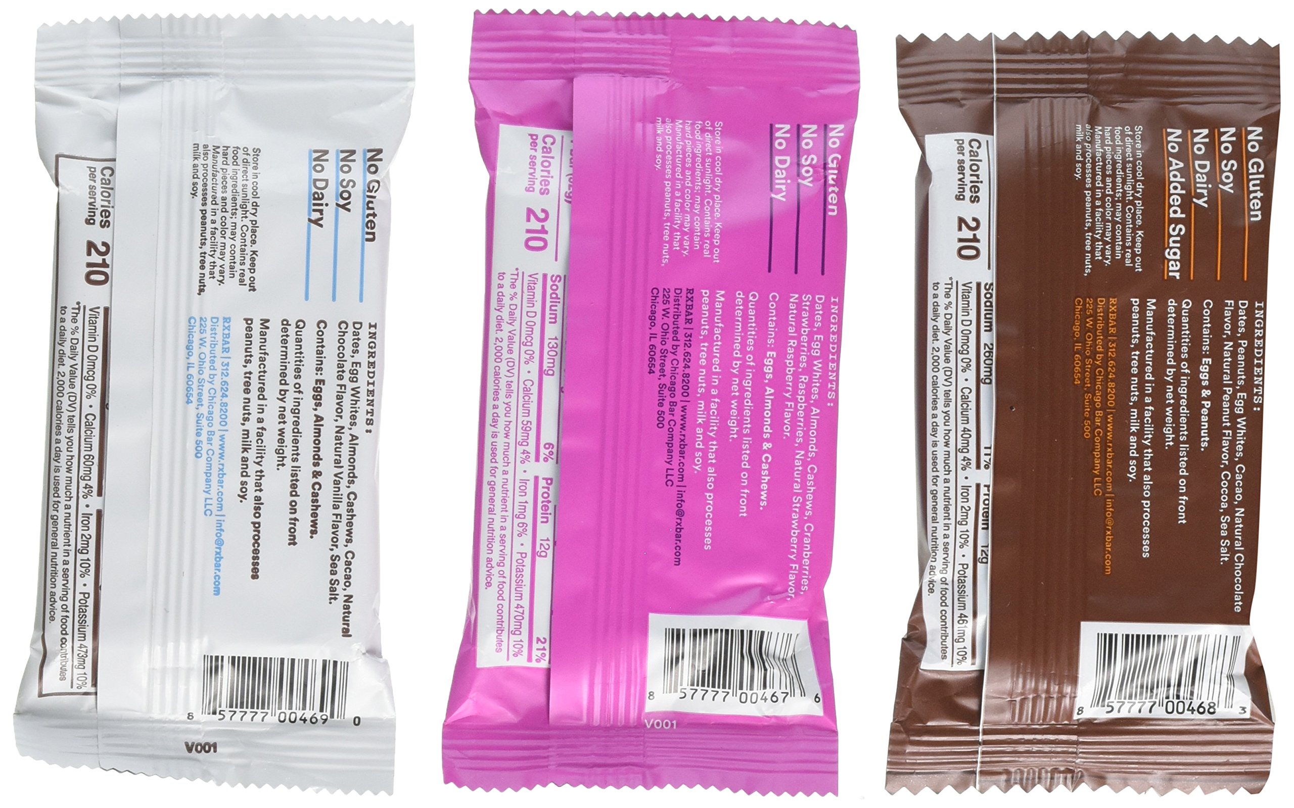 RX Bar New Flavor Variety Pack Chocolate Peanut Butter, Mixed Berry