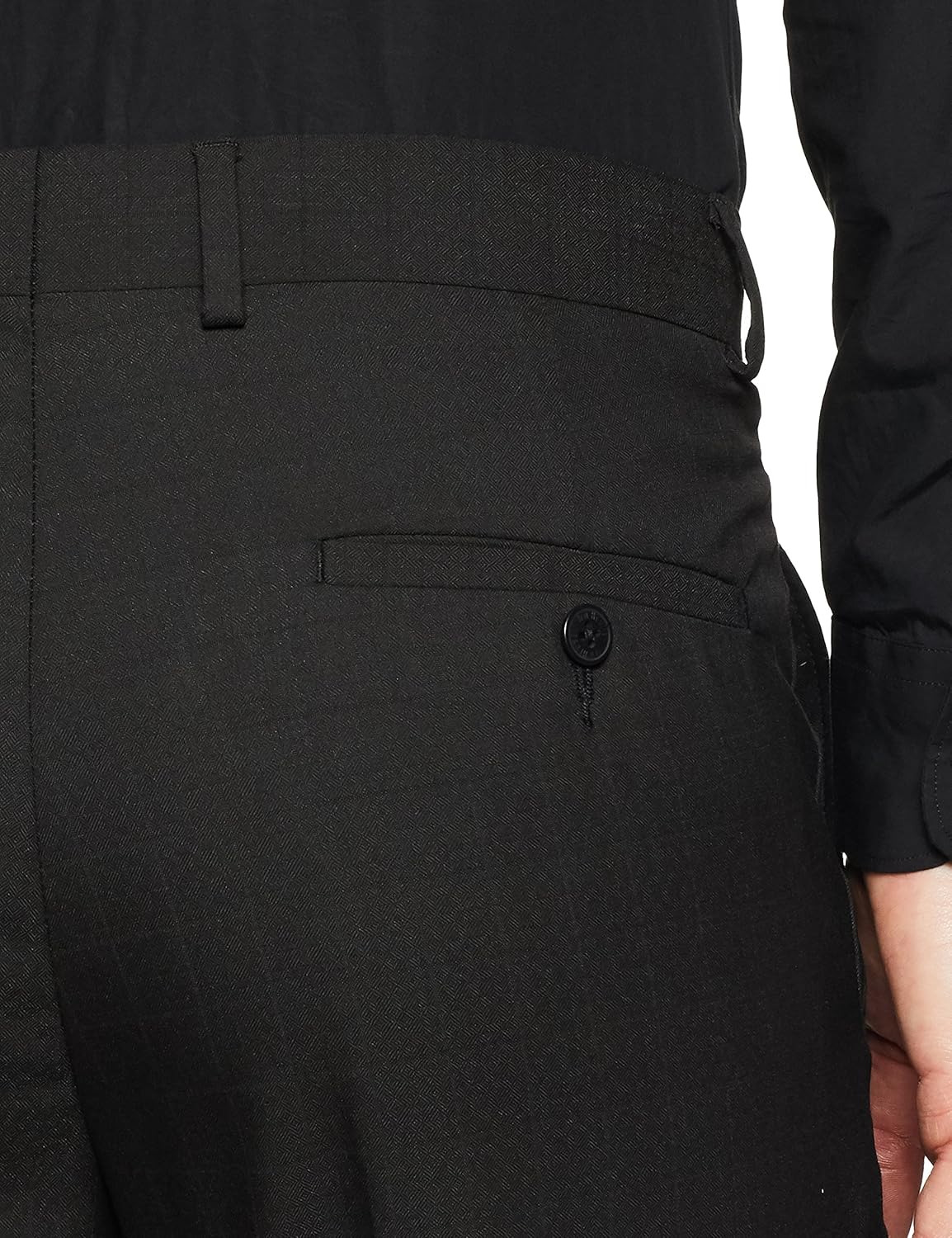 van heusen men's slim fit formal trousers