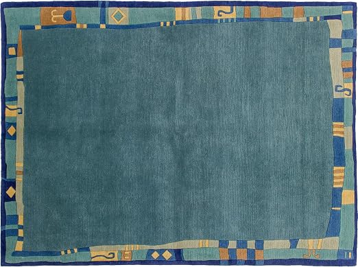Lifetex Eu Designteppich Nepal Ca 170 X 230 Cm Blau Handgeknupft