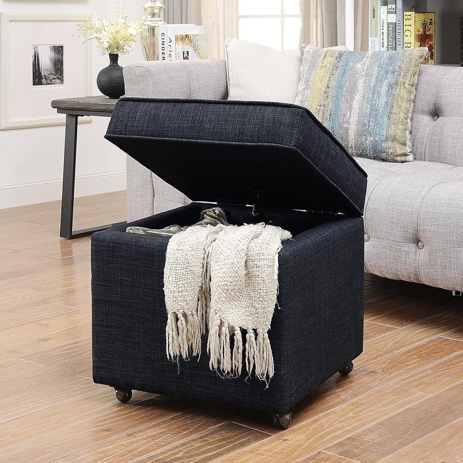 Best storage ottoman with wheels