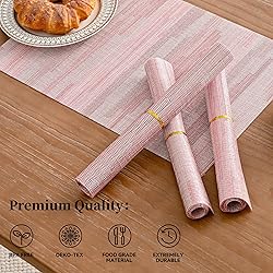 Leetaltree Misty Rose Placemats Set of 6 - Heat