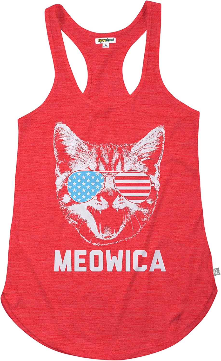 Women's Hilarious Patriotic Americana Tank Tops - USA Stars and Stripes Tanks