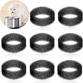 Tuanse 8 Pack Cat Water Fountain Filters, 2.99 Inch Foam Replacements | Soft Foam, Traps Hair, Dust, Debris, Helps Protect Pump, Promotes Cleaner Water, Fits 2.2 L/74 oz and 2.5 L/84 oz Fountains
