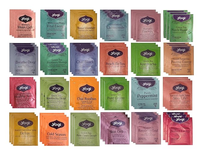 YOGI TEA SAMPLER 24 FLAVORS (72 TEA BAGS)