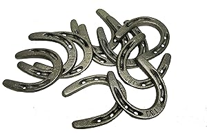 Carvers Olde Iron 3.5" Cast Iron Metal Horseshoe Set - Easy to Weld (30 Pieces)