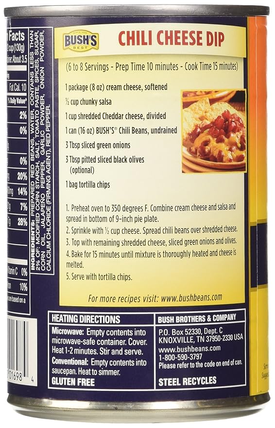 35 Bush's Chili Beans Nutrition Label Labels Design Ideas 2020