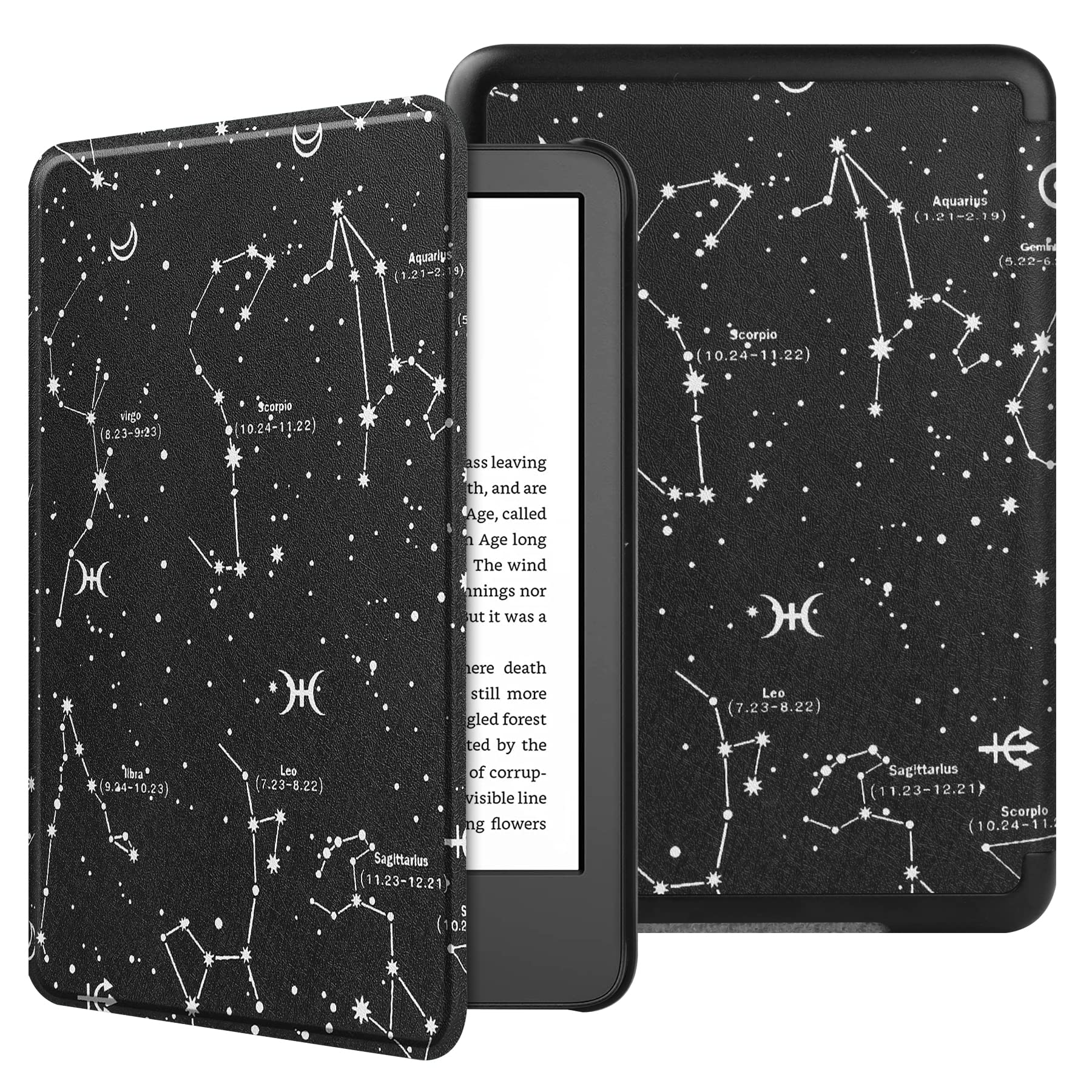 VOVIPO Slimshell Protective Case for All-new Kindle 6 Inch(Fits 2024 and 2022 Releases only,Thin and Lightweight, Foldable Protective Cover-Constellation