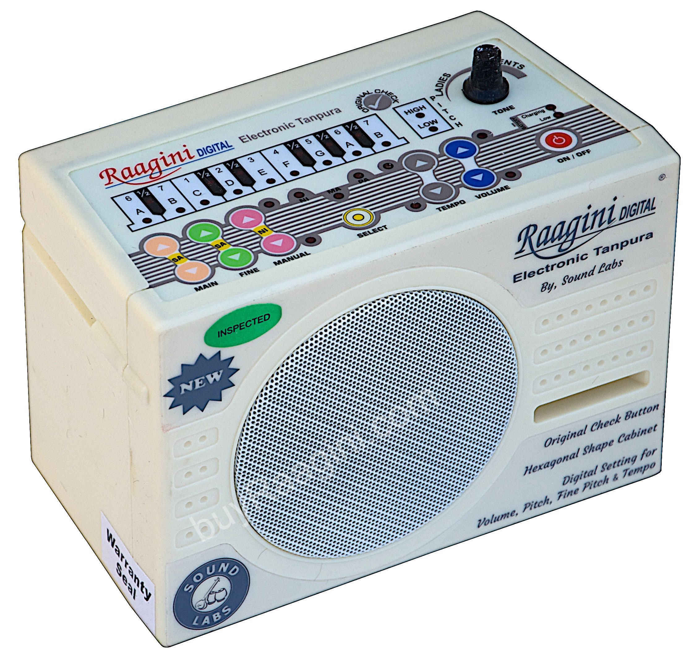 Raagini Digital Electronic Tanpura by Sound Labs Tambura (PDIDG