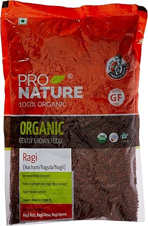 Pro Nature 100% Organic Ragi Millet, 500g