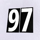 TownStix 75mm Vinyl Sticky Numbers Stick on Door Numbers 200 PCS White view 7