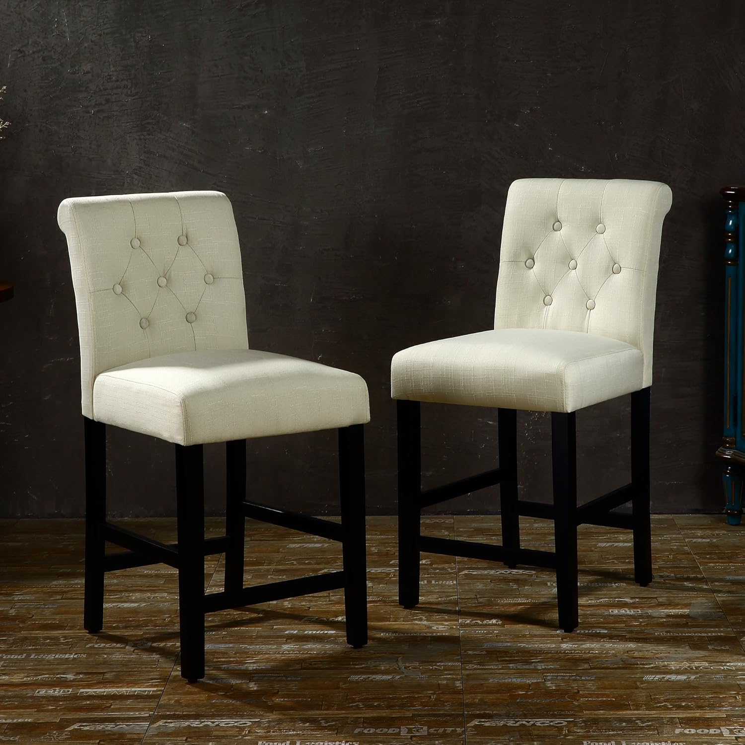 Best beige button tufted dining chairs