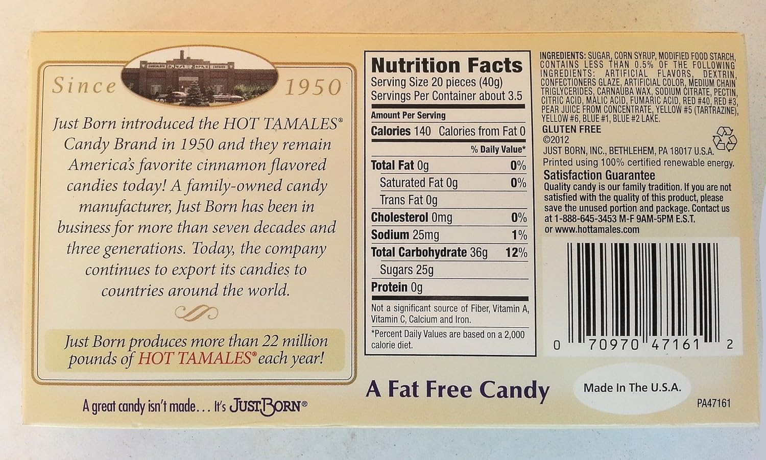 hot tamale candy ingredients