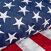 HOOSUN Small American Flags,12.5 x 18 Inch Boat Flag Heavy Duty Nylon With 2 Brass Grommets Embroidered Stars,Patriotic Presidents Day Decorations American Flag for Boat,Small USA Flags for Bike,Car