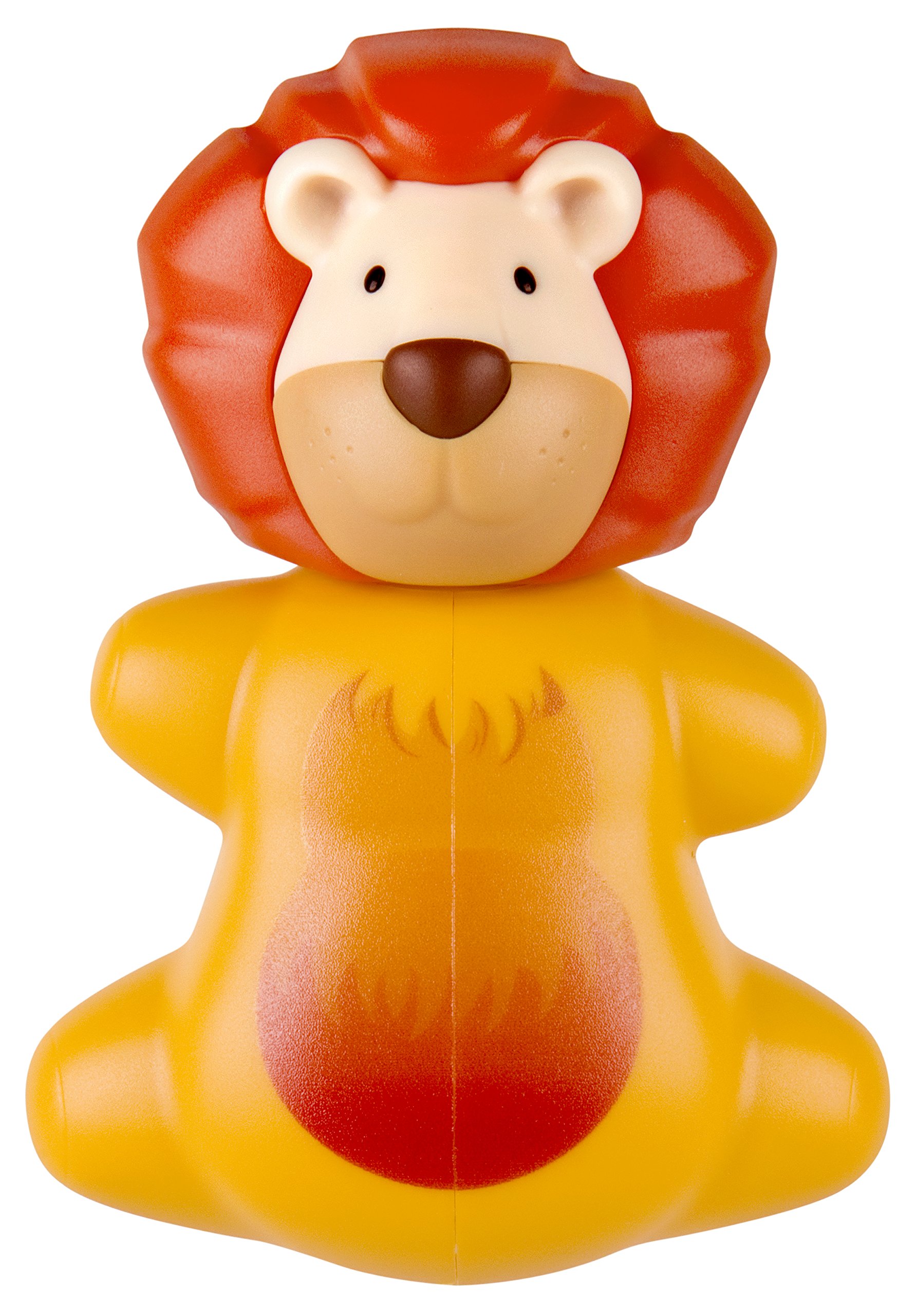 infinite by GEDA LABELS Fun Animal Toothbrush Holder, ABS and PVC, Orange, 8 x 5.5 cm