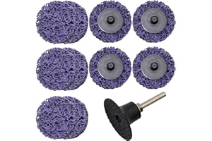 Merryland Strip Disc 2 inch Paint Rust Remover Disc for Die Grinder, 2inch Purple Strip Wheel 10 Pack With 1/4 inch Shank, Stripping Wheel Stripper Wheel INOX Stainless Steel Iron Universal, DGTA012C1