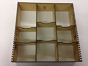 Caja organizadora de cartas (madera de contrachapado): Amazon.es: Hogar