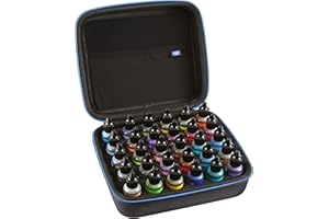 2TUFF Alcohol Ink Storage Case and Paint Carry Case - Fits up to 30 bottles - Alcohol Ink Case and Miniature Paint Organizer 