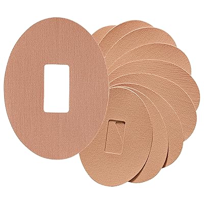 25 Pack - Dexcom CGM Patch in Nude, Pre Cut Waterproof Medical Tape, Dexcom Sensor Protection for Diabetics, Latex Free Hypoallergenic Adhesive by California Basics