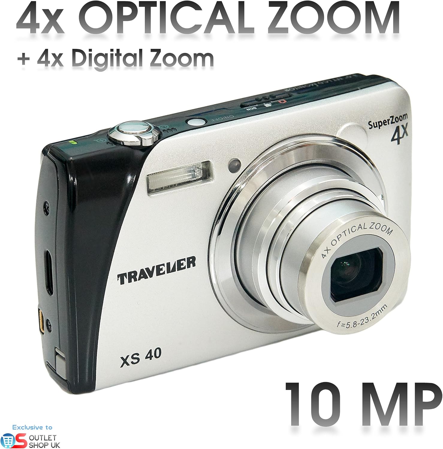 Traveler XS40, 10 Megapixel Digital Kamera 4x Zoom, VGA Amazon.de Kamera