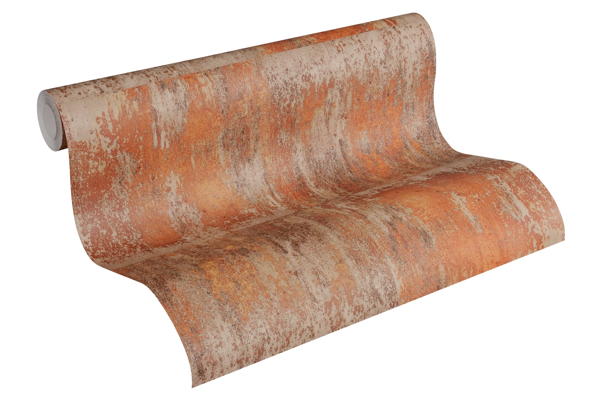 A.S. Creation Bude Industrial Faux Rust Effect Wallpaper 36118-2 Copper/Brown
