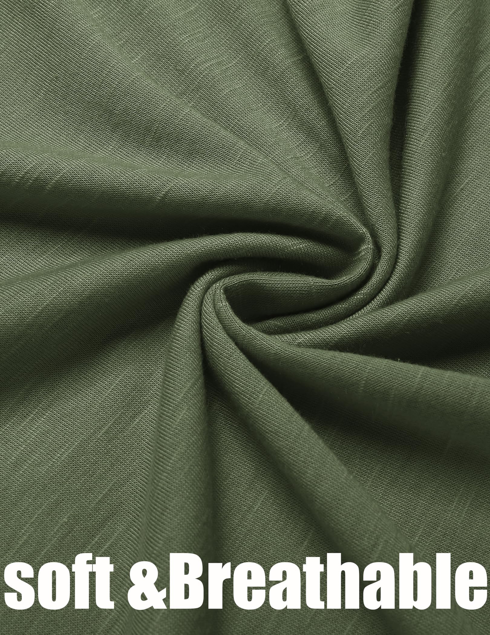 COOFANDY Herren Tank Top Ärmelloses Shirt Leicht Fitness Muskelshirt Schnelltrocknendes Gym Achselshirt Sleeveless Funktionsshirt für Männer Schwarz/Militärgrün (2 Stück) L 4