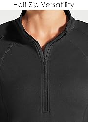 Willit Women's Fleece Running Jacket Pullover
