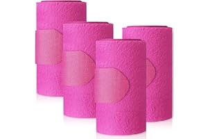 SilTriangle Set of 4 Horse No Bow Bandage 3D Contoured Standing Wrap Bandages Stable Nylon Horse Leg Wraps for Helping Prevent Horse from Tendon Damage and Keep Horses Clean and Safe(Purple)