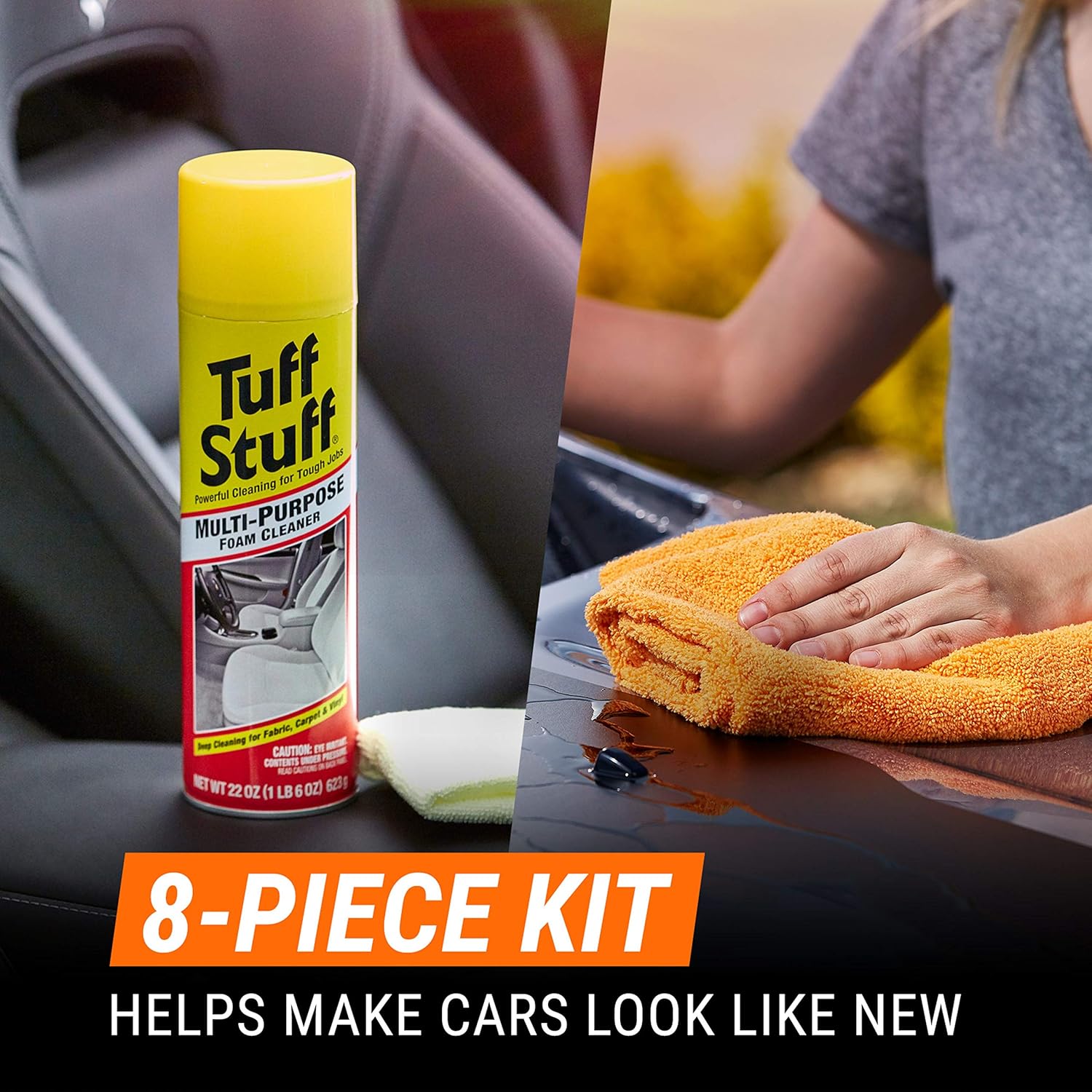 Armor All Car Wash and Cleaner Kit (8 Items) - Includes Interior Cleaning Wipes, Concentrate, Air Freshener, Towels, 19122: Automotive