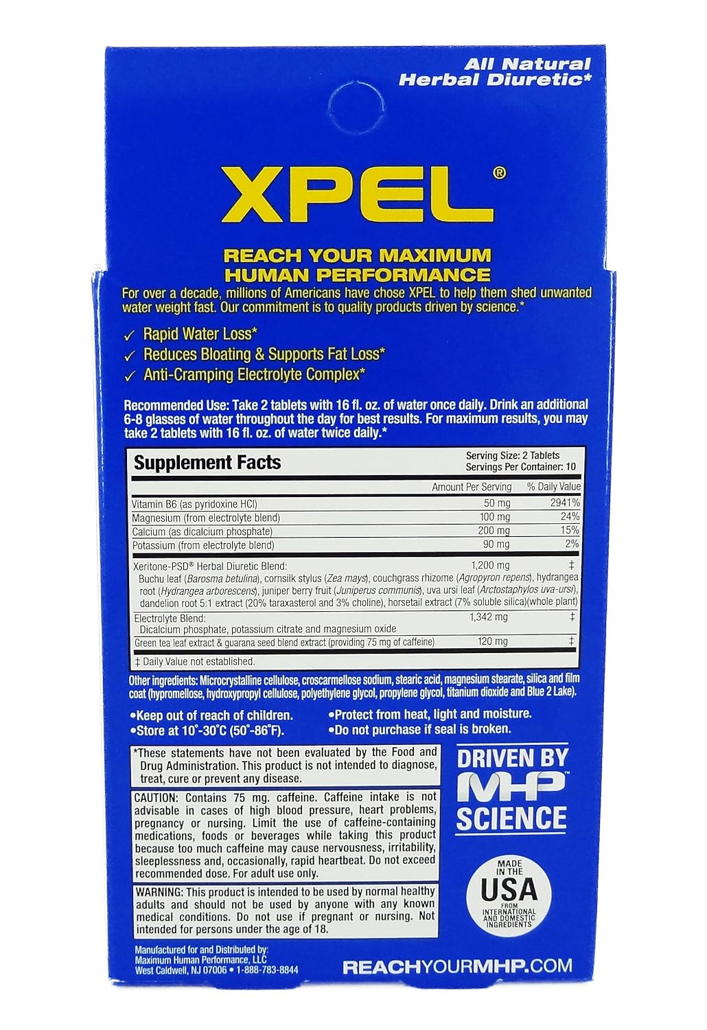 Xpel Maximum Strength DrugFree Herbal Diuretic, 20 Tablets 1