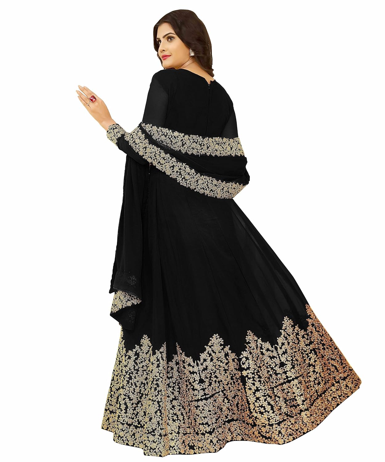 fkart women's georgette dress material