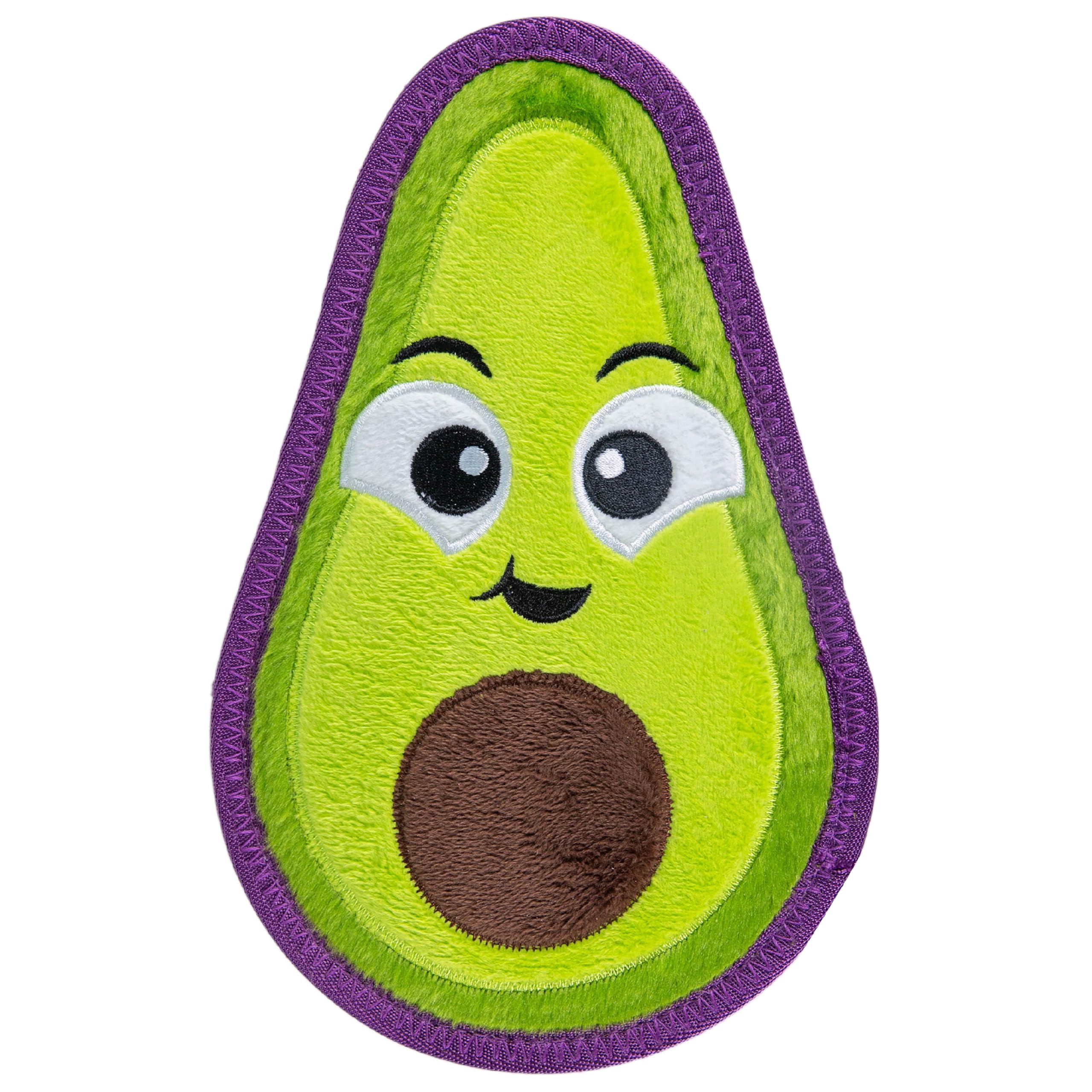 Photo 1 of Outward Hound Tough Skinz Durable Squeaky Dog Toy with Two Tough Layers, Avocado, Green, Medium