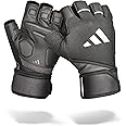 adidas Wrist Wrap Training & Weightlifting Gloves, Fingerless Workout Gloves