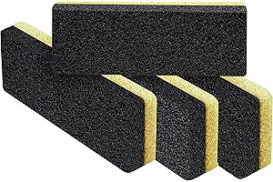 LOVE PUMICE Love Natural Pumice Stone for Feet - Ultimate 2-in-1 Scrubber and Professional Exfoliating Rock for Feet Hands Body Care - Pumice Stone for Dead Skin & Callus Removal (Black)