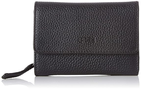 BREE Collection Damen Liv New 108, Black, Zipped Combi. Purse Geldbörse, Schwarz, 3x9.5x13 cm