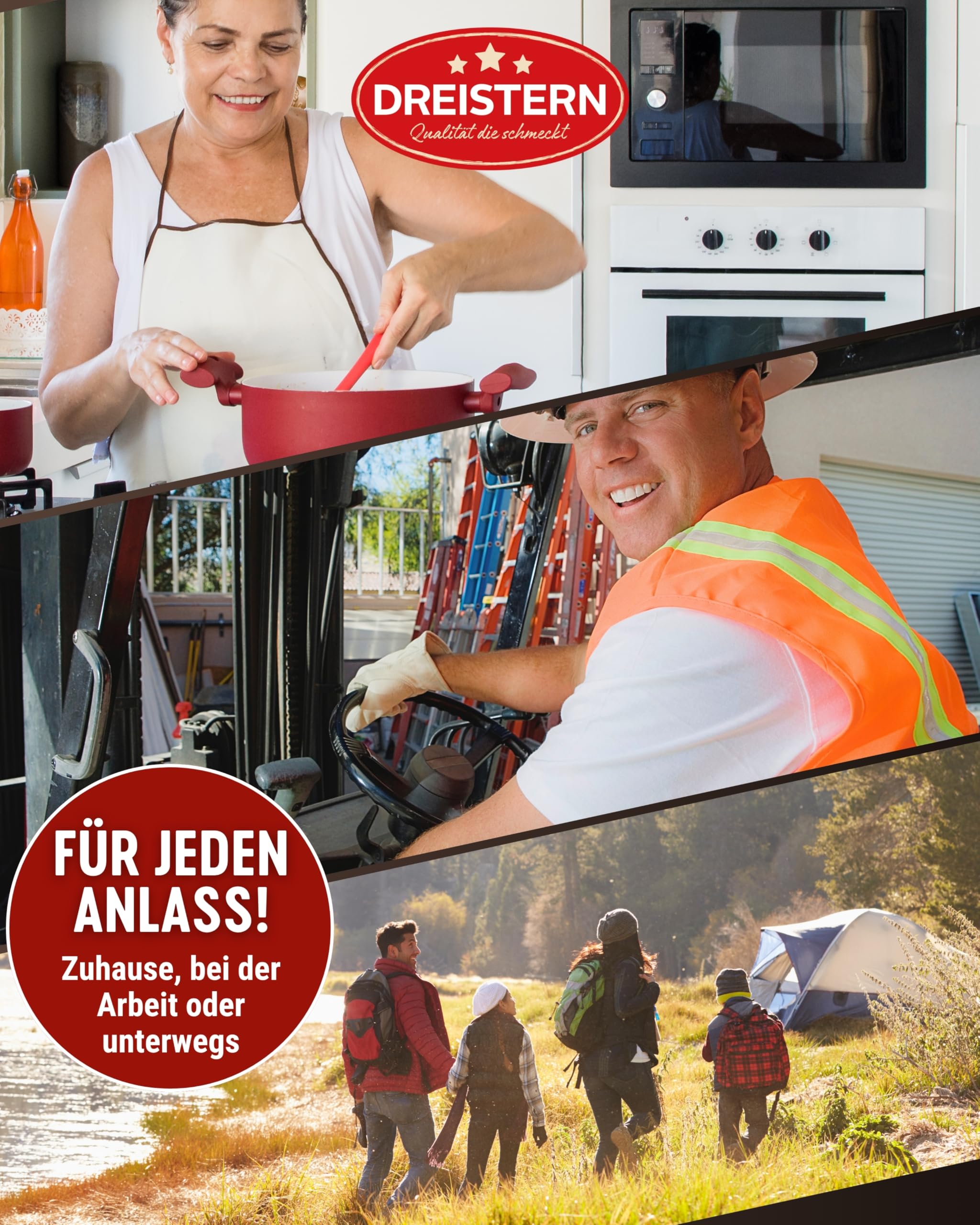 DREISTERN Chili con Carne 1200g I Mit Schweinefleisch & Gemüse I XXL Pikanter Eintopf in recyclebarer Konservendose I Lange Haltbarkeit dank natürlicher Konservierung I Hausmacher Qualität 5