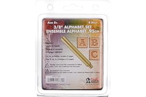 Tandy Leather Alphabet Stamp Set 3/8" (10 mm) Fancy 4907-00