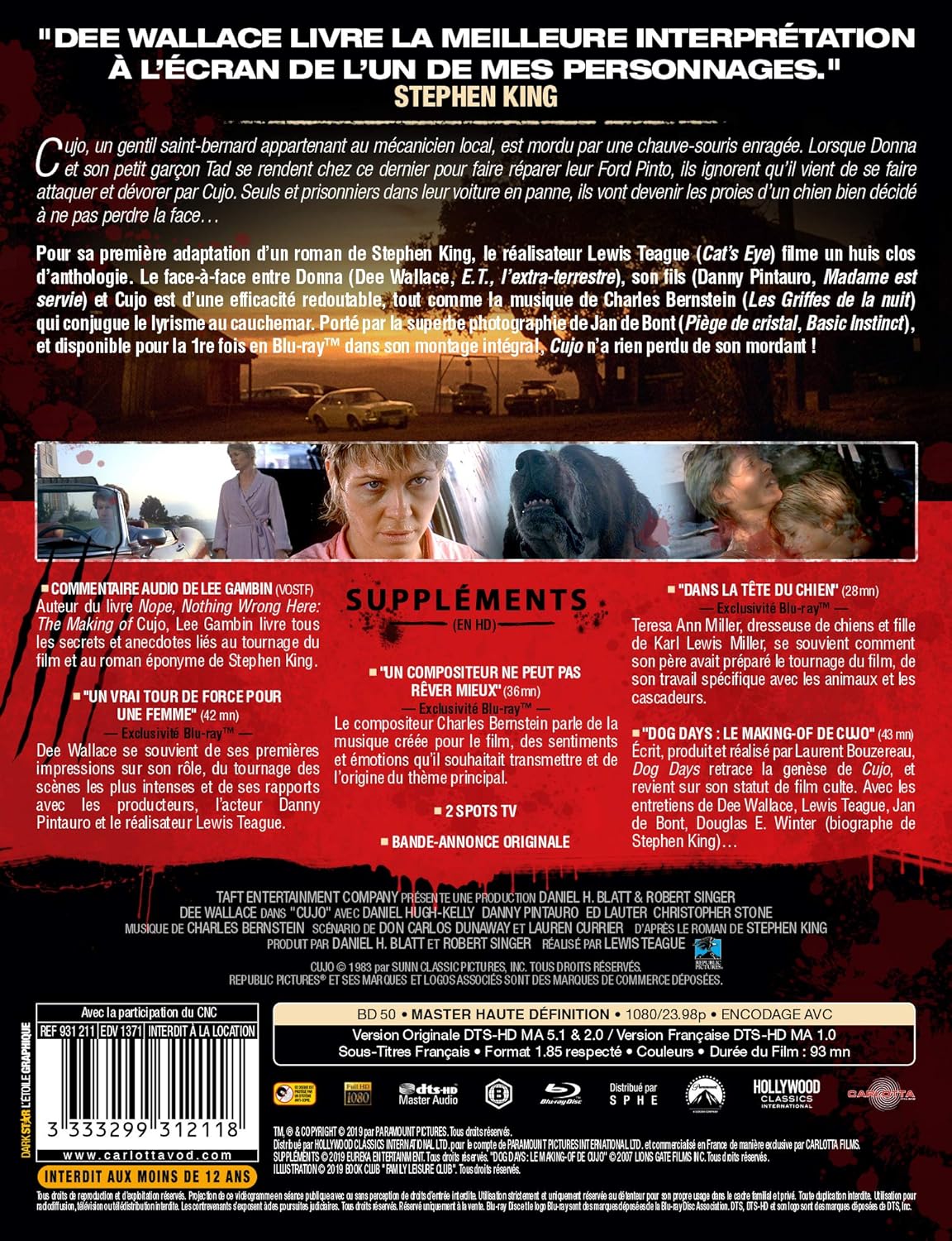 Amazoncom Cujo édition Steelbook Movies Tv