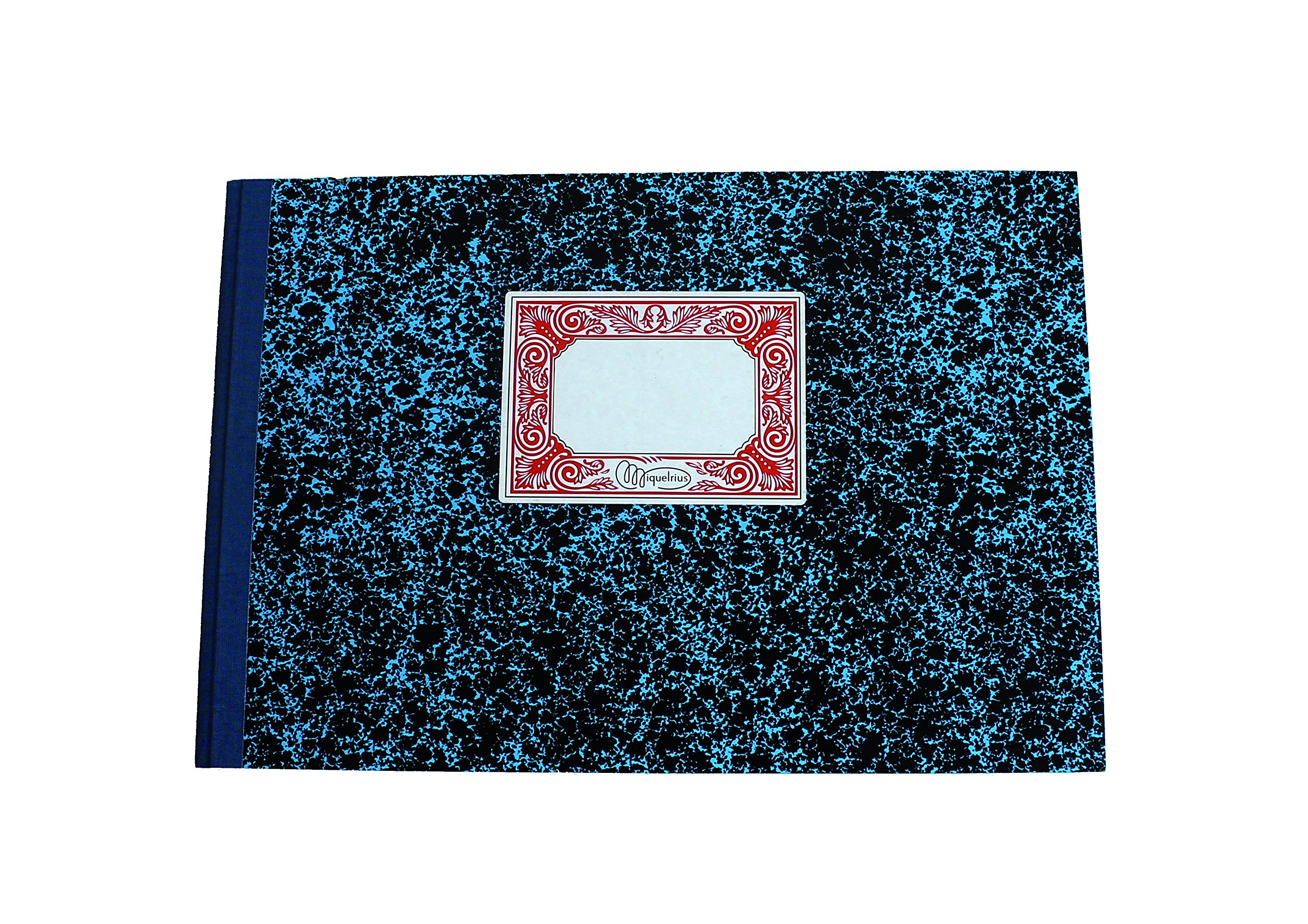 MIQUEL RIUS 944108 Hardcover Oblong Format Lined Cashier Notebook (Pack of 1)